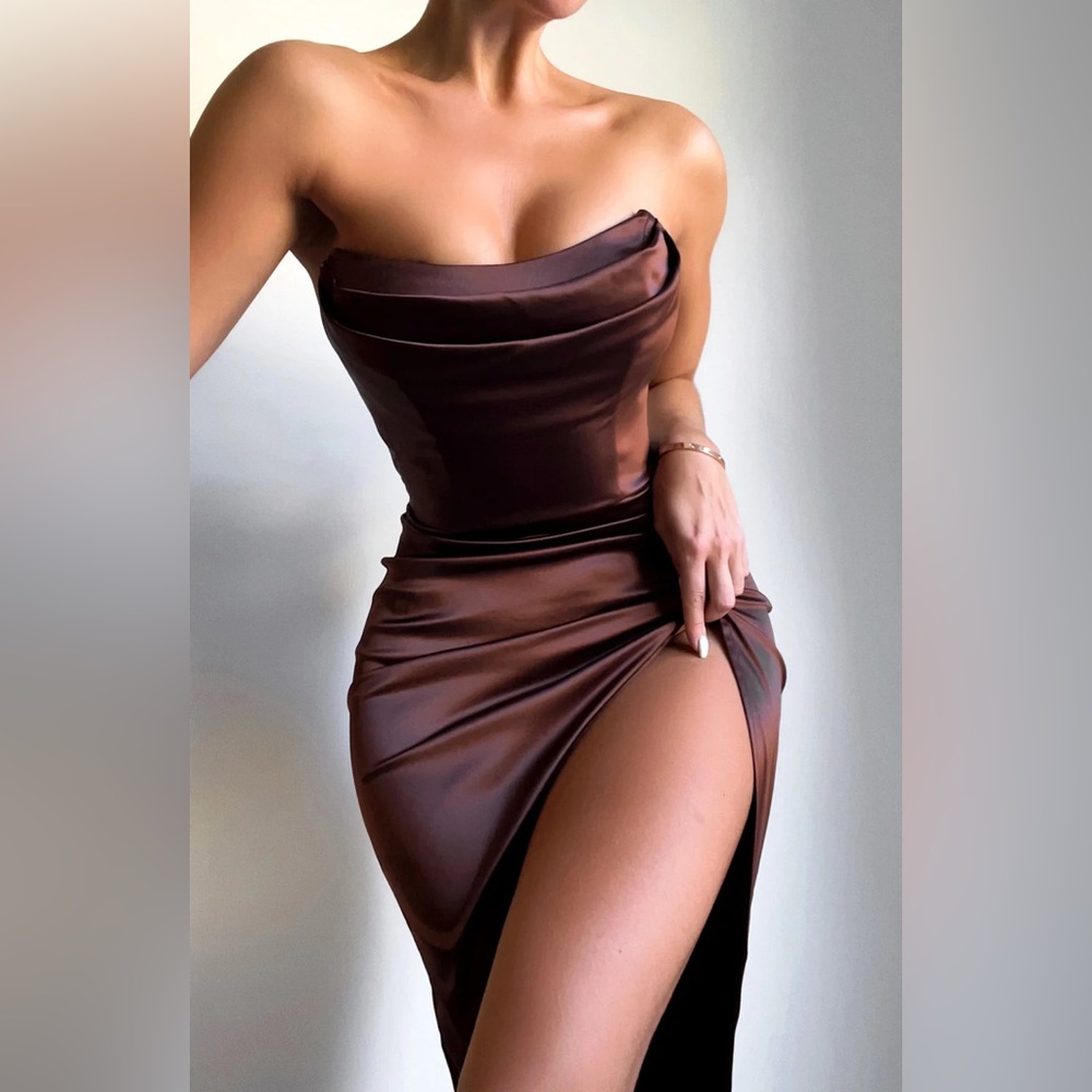 BABYBOO BROWN MAXI DRESS